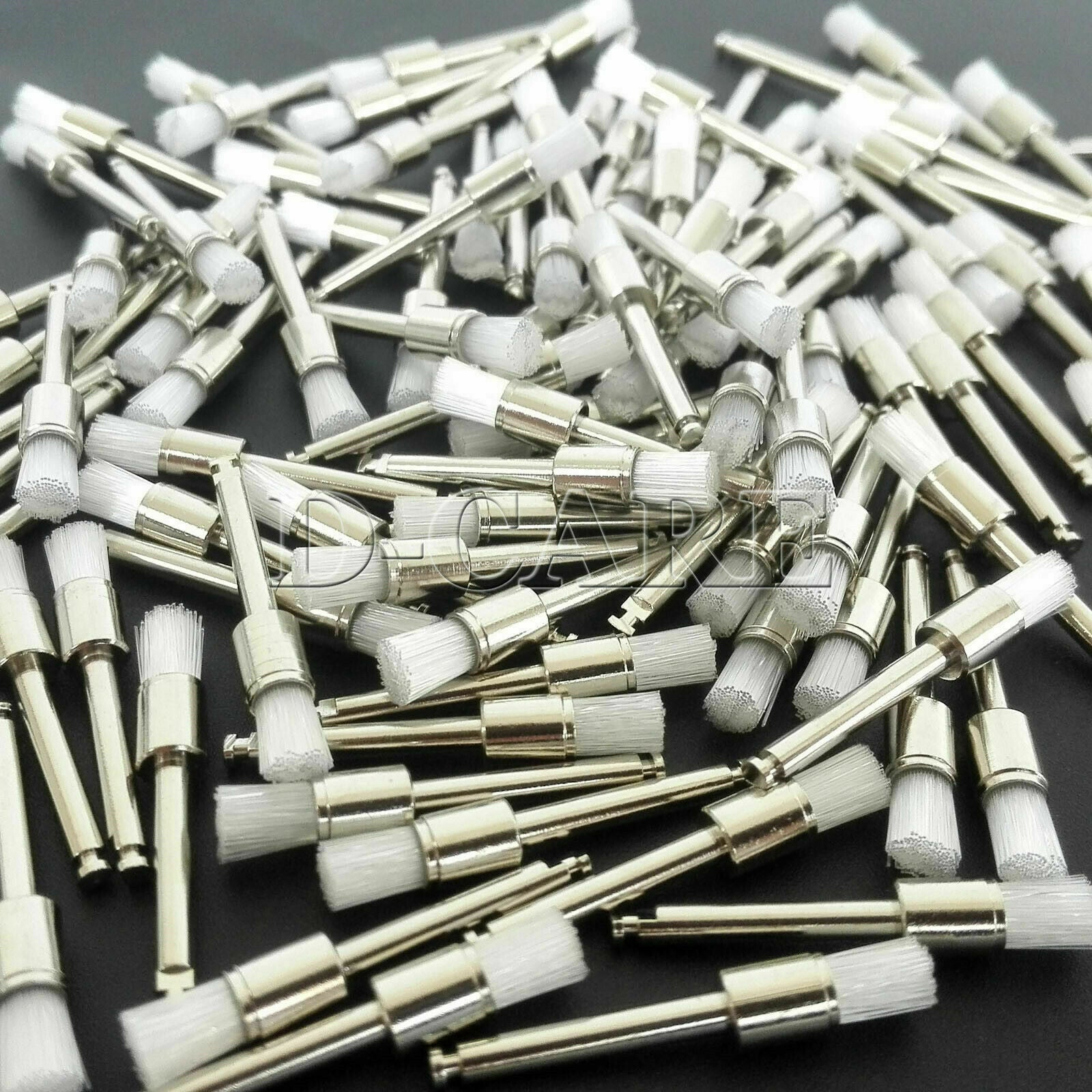 500Pcs Dental Lab Nylon Latch Flat Polishing Polisher Prophylaxis Brushes