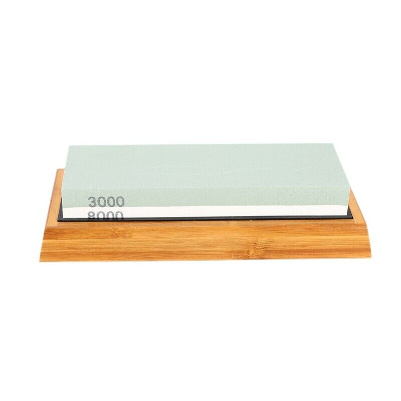 ening Stone Set, Whetstone 2-IN-1 400/1000 3000/8000 Grit, Waterstone Wooden HH3