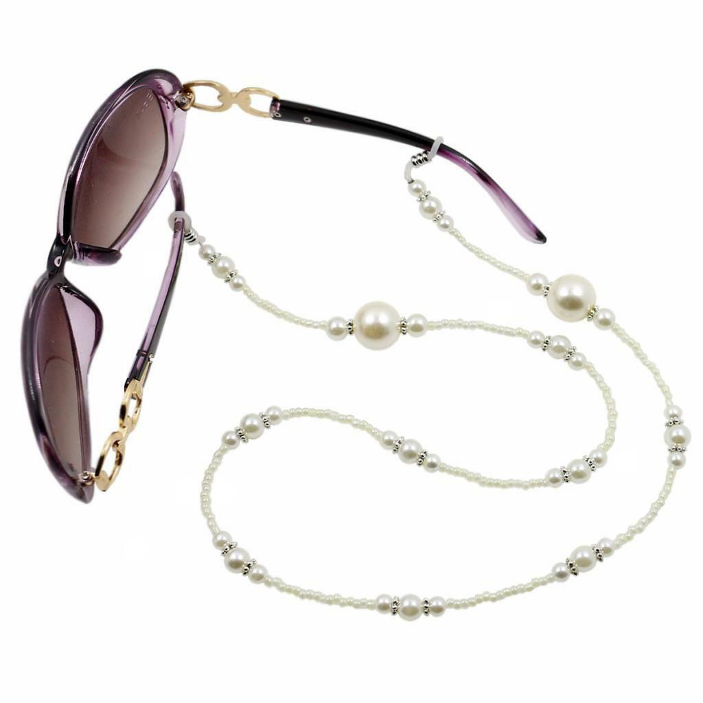 2Pcs 68cm Eyeglasses Rope Beaded Eyewear Chain Holder Unisex Accessories