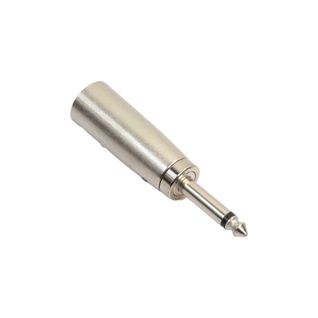 10Pack 3-Pin XLR Male to 1/4 "6.35mm Mono   Cable Microphone Adapter