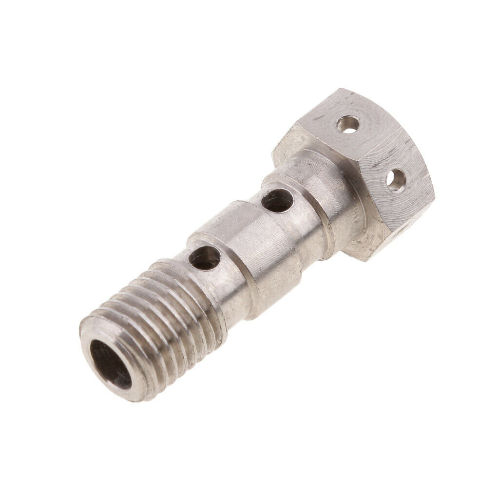 Titanium Double Banjo Bolt 10mm x Pitch 1.25 for Brembo Race Brake Dual Line