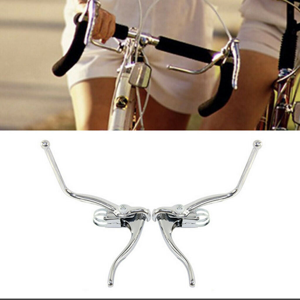 Set of 2 Alloy Road Bike Brake Levers Racing Handlebar Bike Cycle Cycling