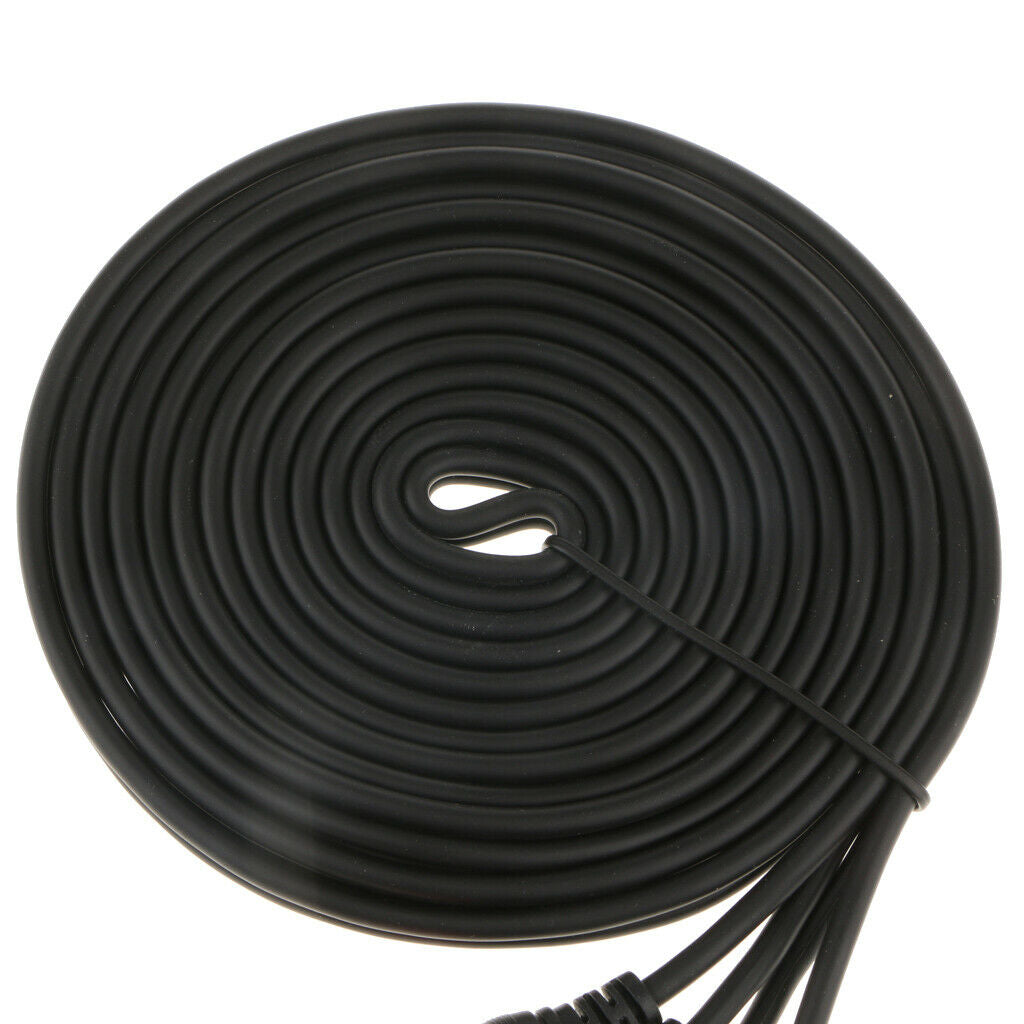Dual RCA to RCA Audio Video AV Cord for HDTV DVD VCR Stereo Audio Cold Black