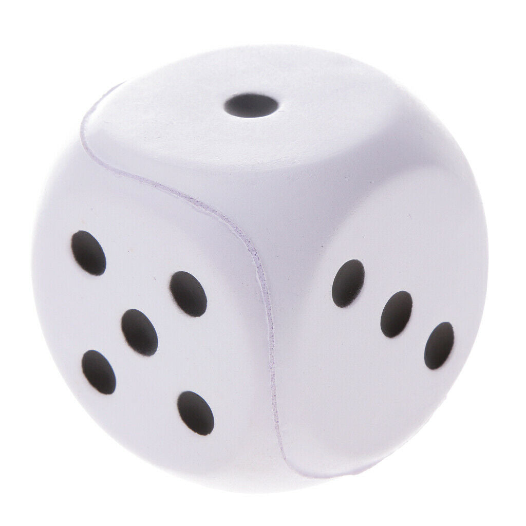Sponge Dice Spot Dice Cute Dice Bar Fun Decoration Children Playing White