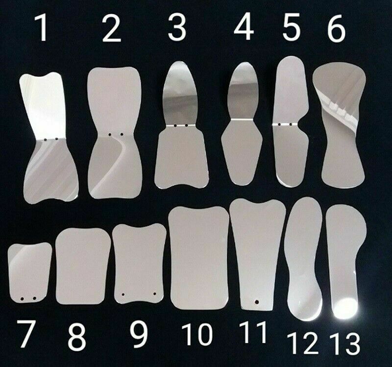 5pcs Stainless Steel Dental Mouth Mirrors Photography IntraOral Reflector #9