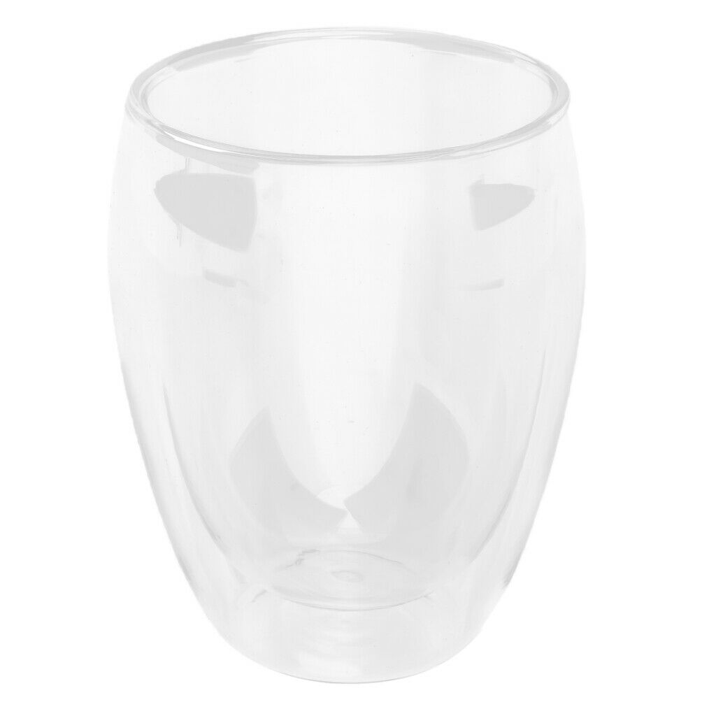 Glass Cup Double Wall Insulated Glass Espresso Cup 350ml Keeps Hot Or Cold