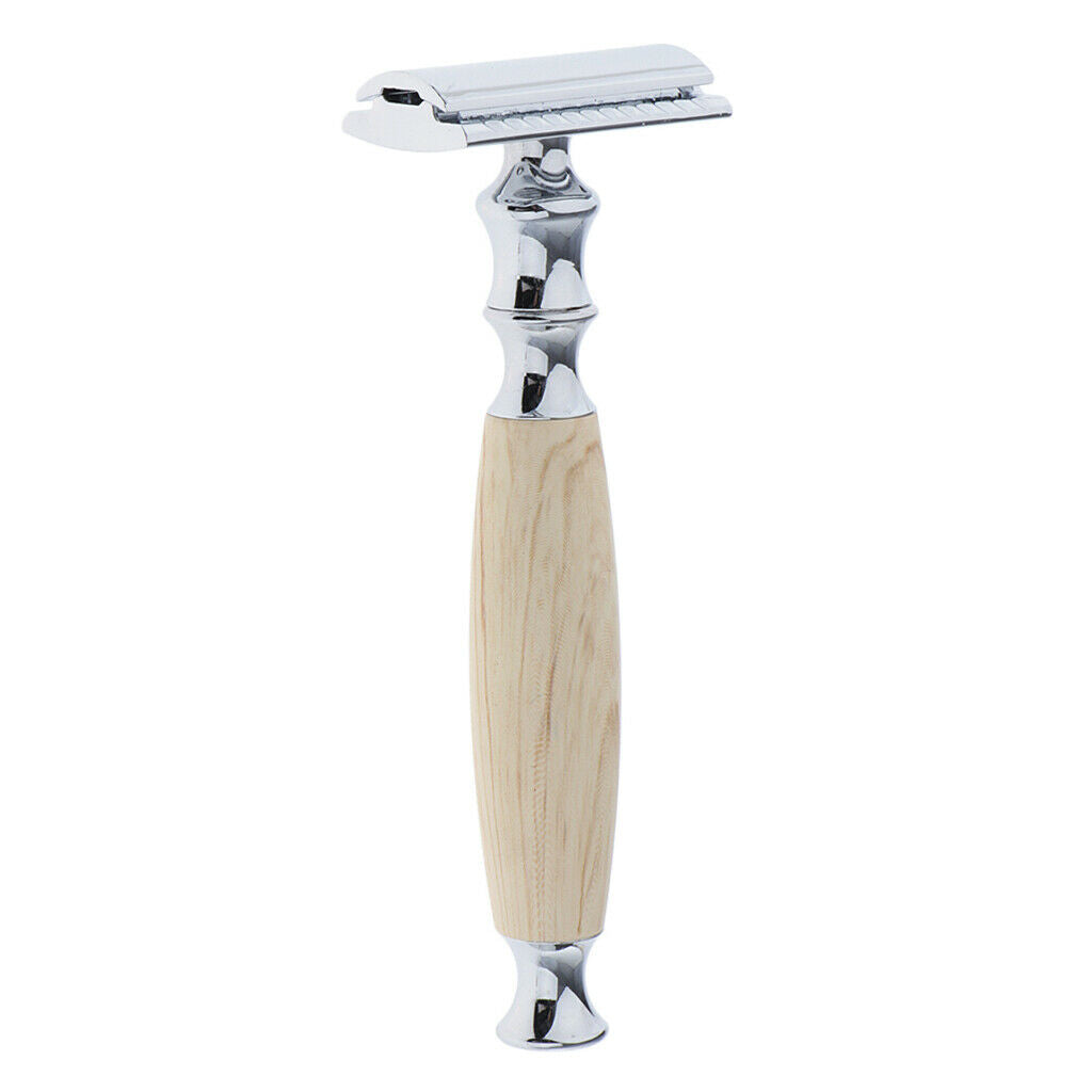 2x Traditional Manual Safety Razors Double Edge Shaver Salon Barber Tool