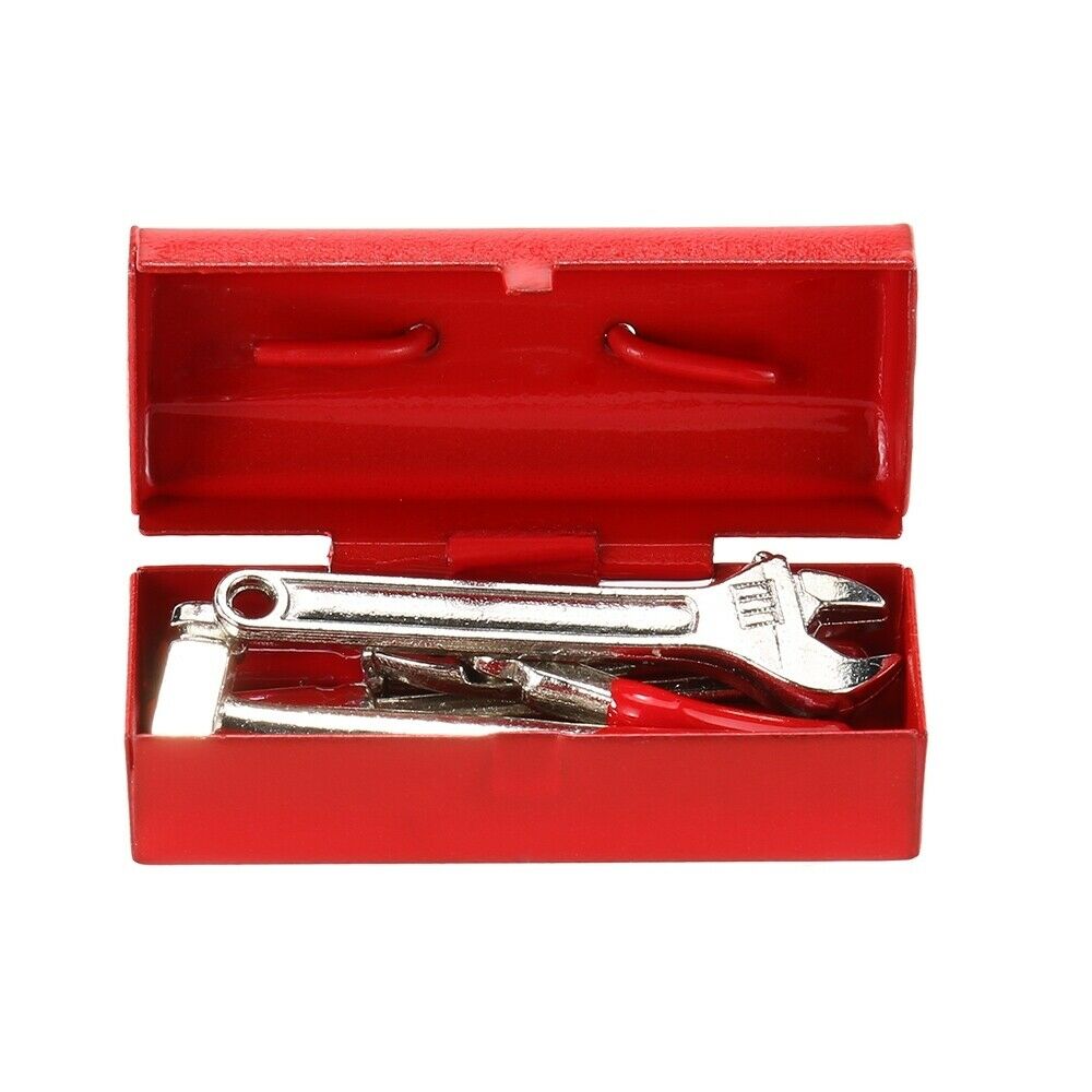 Tow Hook Trailer Chain Buckle Shacke w/ Tool Box for 1/10 RC Car Axial SCX10