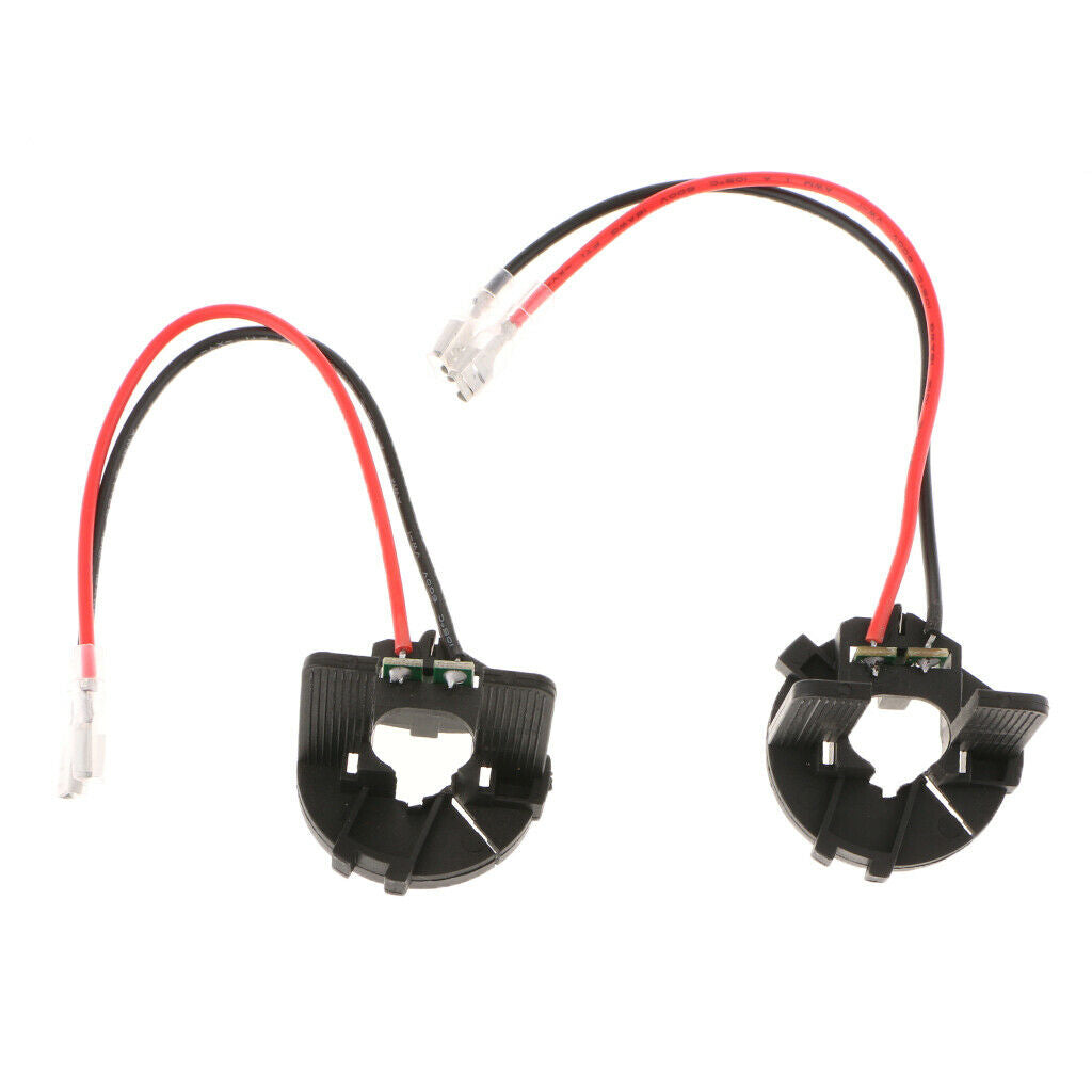 2pcs H7 Headlight Socket HID Lamp Base Clip Adapter for  Golf MK6 MK7