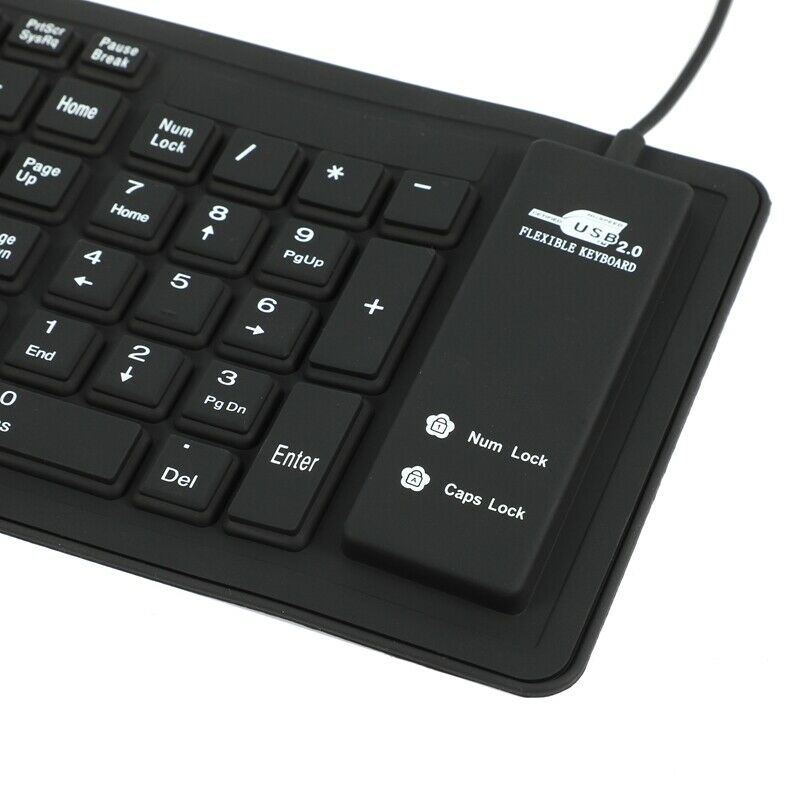 103Keys Silicon Keyboard Russian Layout USB Interface Keyboard Flexible Fol R4Z3