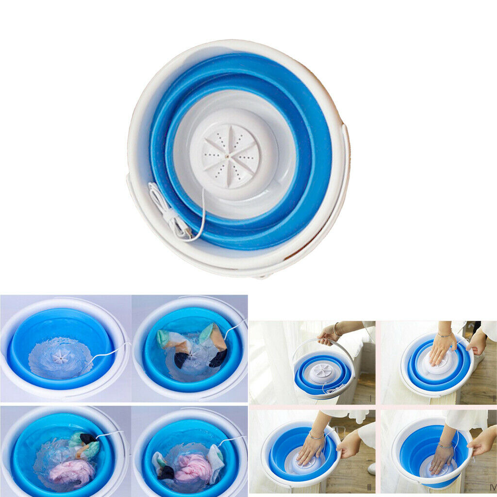 Portable  Washing Machine Folding Washer USB Charger For Apartments