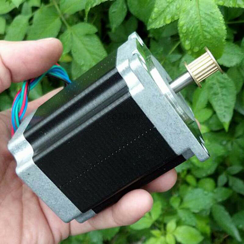 NEMA23 Stepper Motor 1.8° 2-phase 4-wire 6.35mm Shaft 57mm Electric Motor Pulley