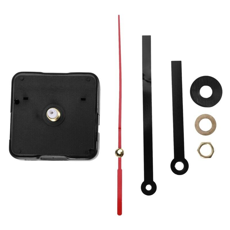 Quartz Clock Movement Mechanism DIY Repair Parts Black + Hands N2C2C2