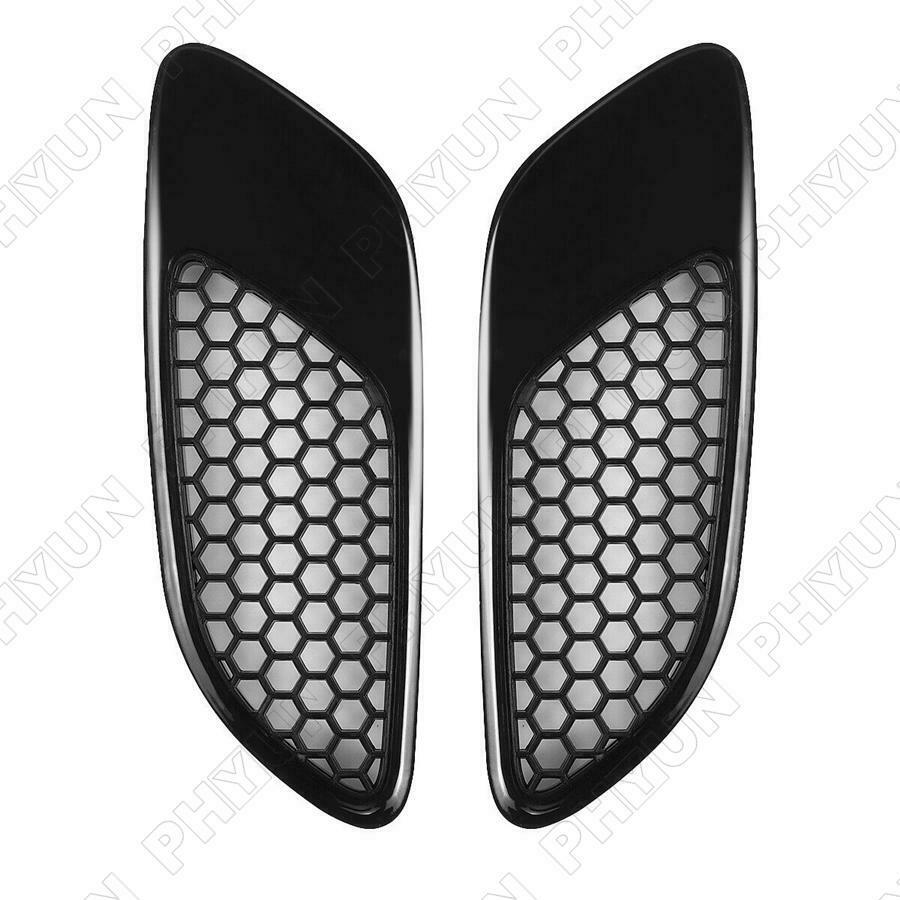 For 07-13 BMW E90 E91 E92 E93 M3 Type Front Bonnet Hood Vent Cover Glossy Black