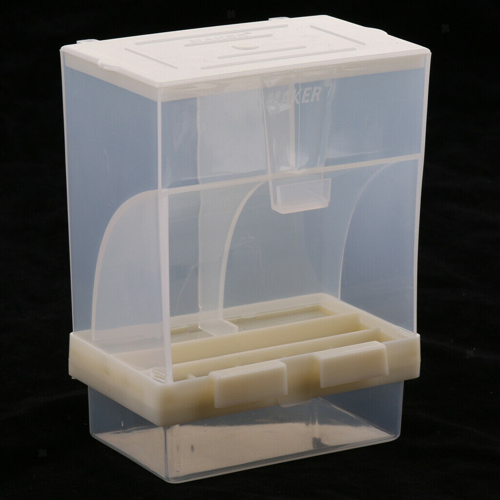 2 pcs Bird Poultry Feeder Automatic Food Container Parrot Splash Proof