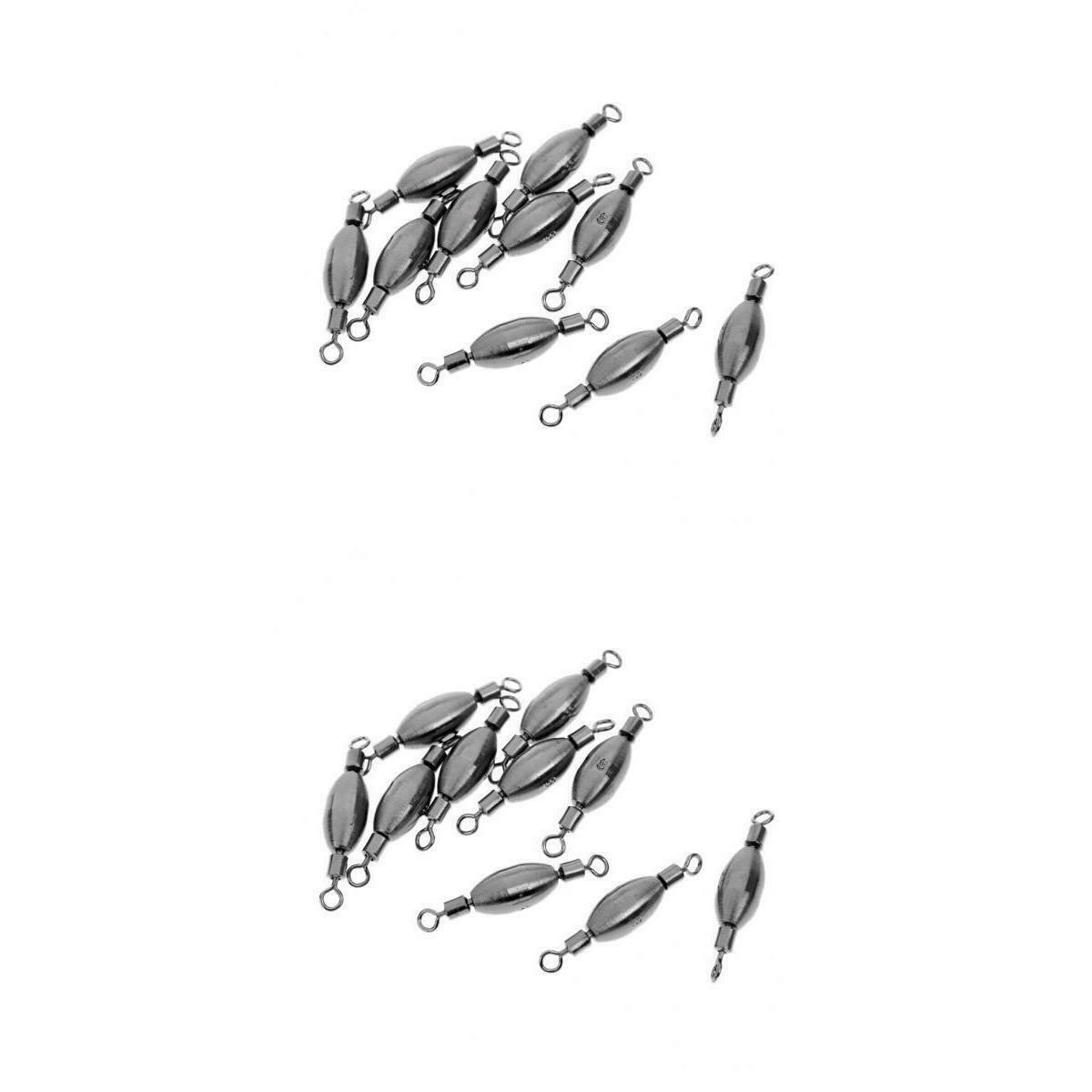20pcs   Drop   Shot   Weights   Sinker   Rolling   Swivels   Sea   Carp   Rig