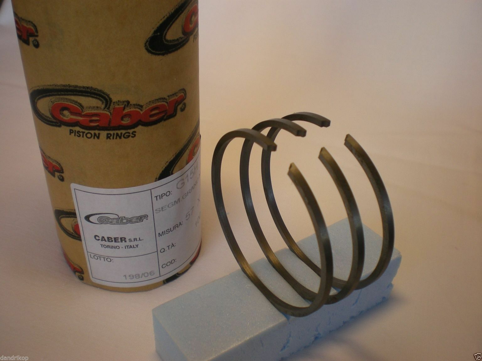 Piston Ring Set for ZUNDAPP Bella R 203, R 204, EL 201, 201 S (64mm) Kolbenring