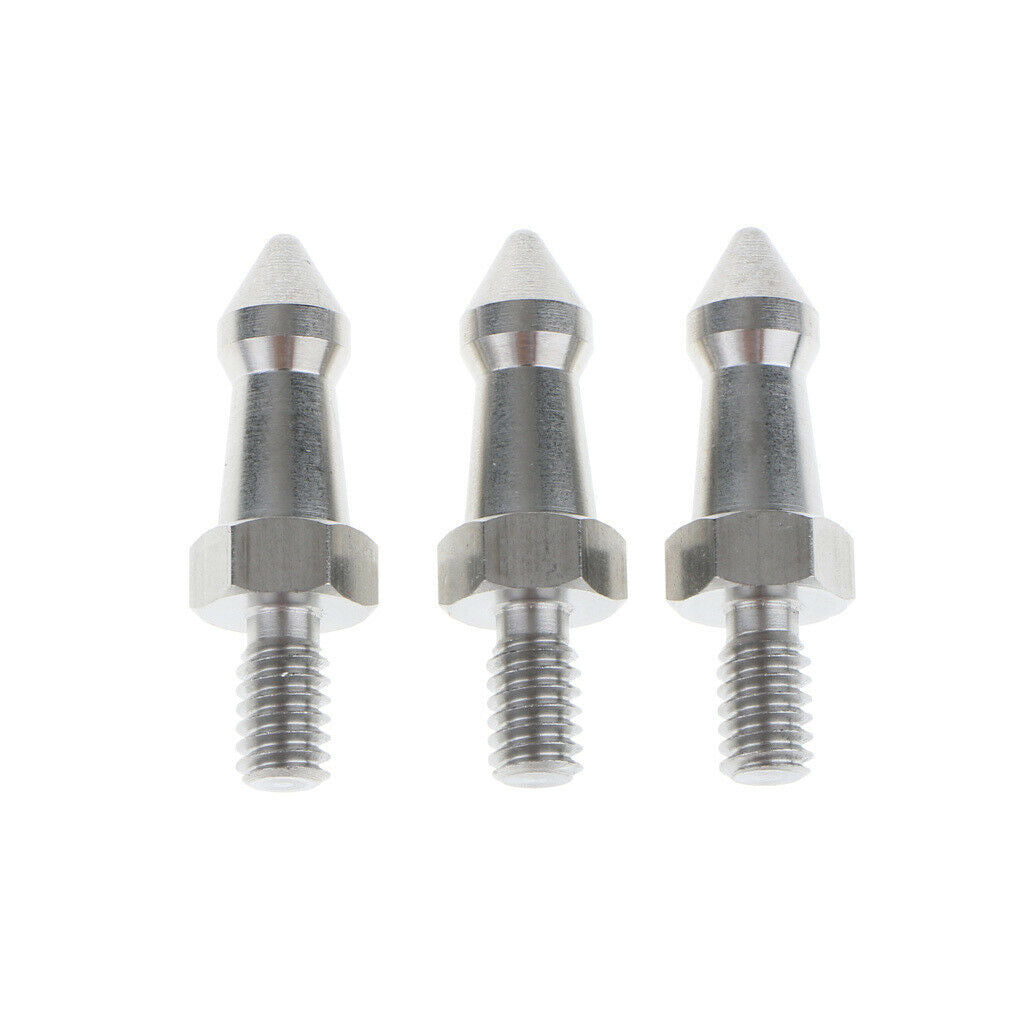 Stainless Steel Short  For Monopod Tripod 1/4inch Screw Type (Set Of 3)