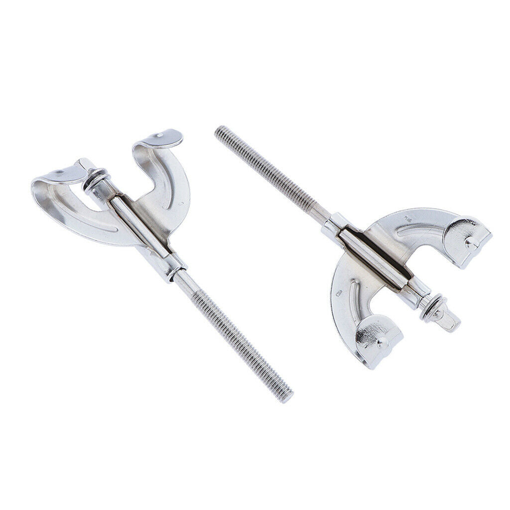 Bass Drum Claws Hook and Tension Rods Chrome Assembly Repair Replacement
