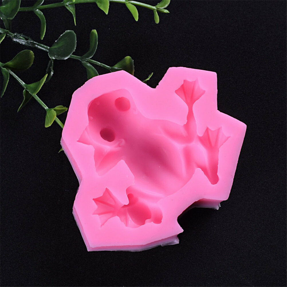 frog silicone fondant mold diy cake chocolate candy bakeware tools BDAU
