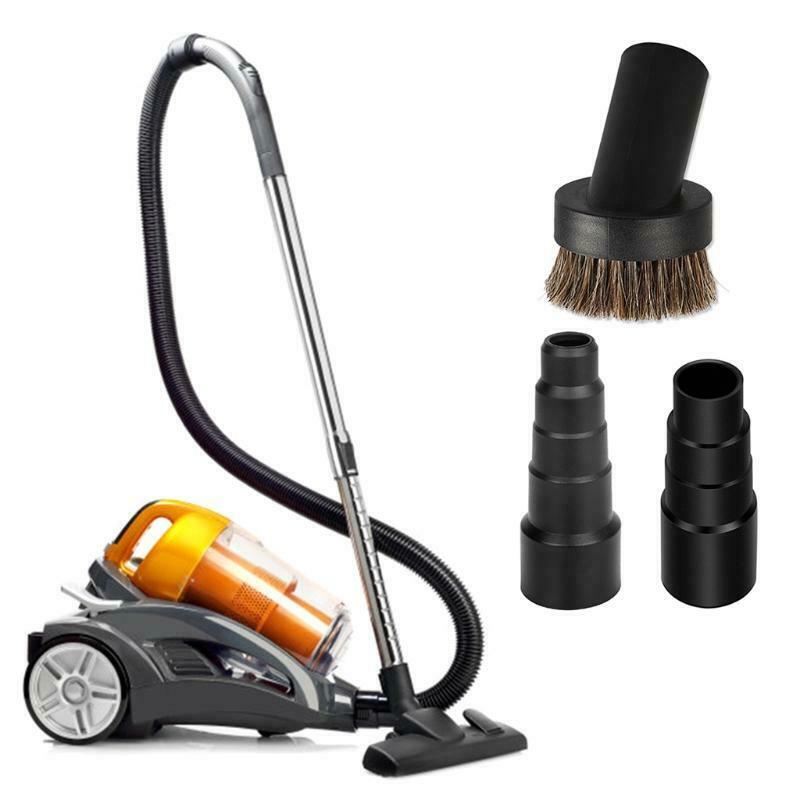 Vacuum Attachment Adapter, Vacuum Hose Adapter Hose Connector with Round Brush