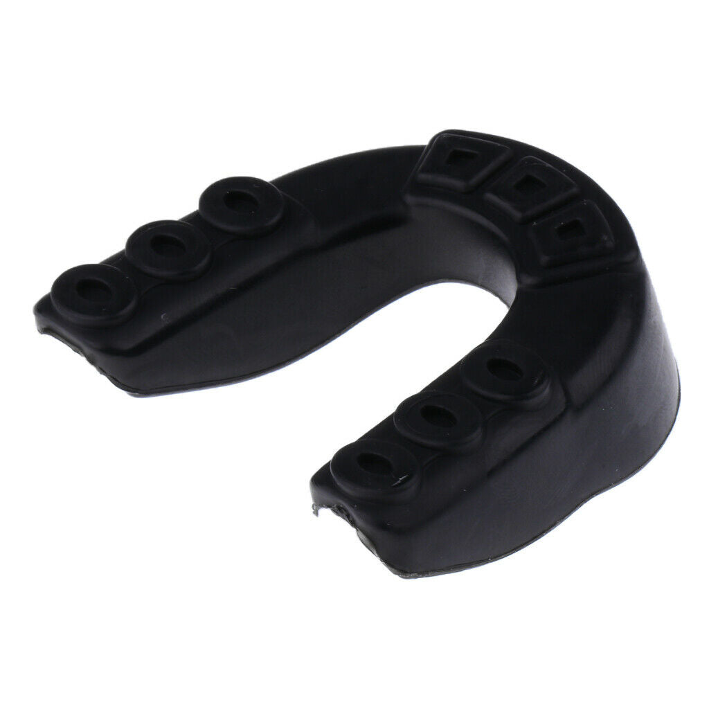 2Pcs Mouth Guard Gum Shield Boil Bite Mouthguard For Football Boxing Black