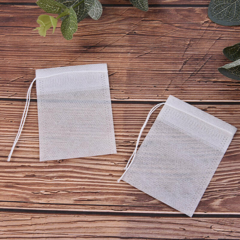 Teabags 6 x 8CM Food Grade Empty Scented Tea Bag Infuser With String Seal Fil Tt