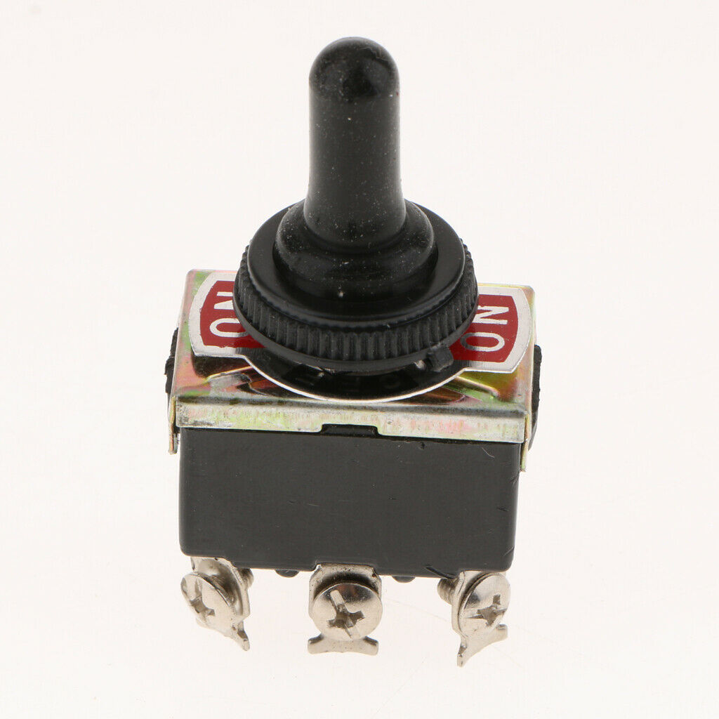 3x DPDT 6P3T ON-OFF-ON Heavy Duty Toggle Rocker Switch E-TEN1322 Black