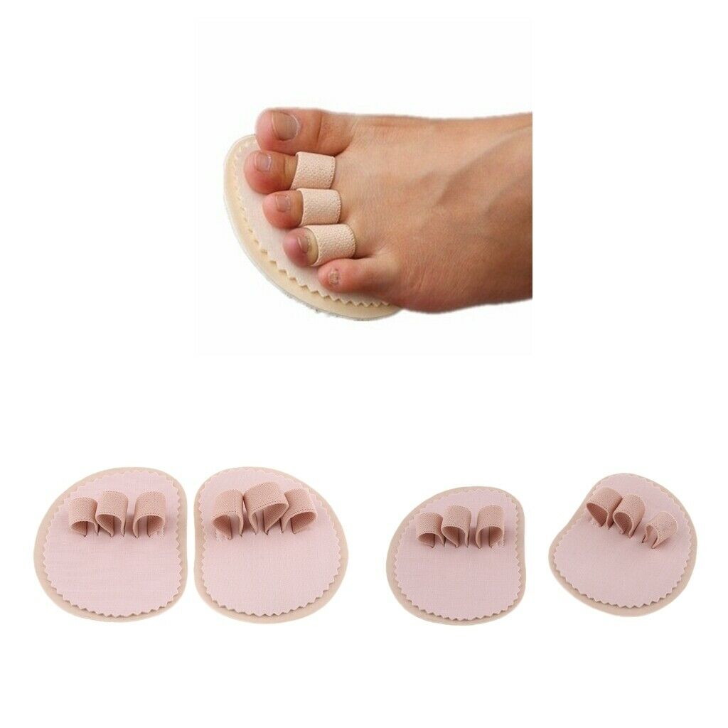 2Pair Foot Triple Toes Straightener Overlapping Toe Crooked Hammer Toes