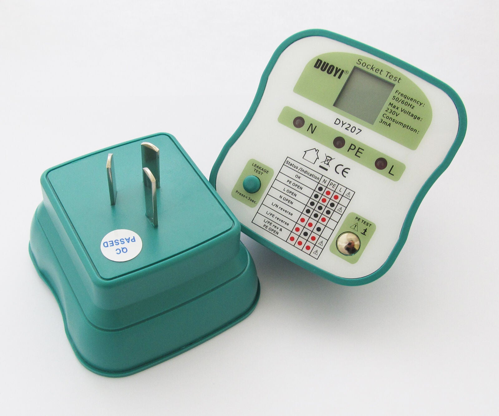 1pc NEW DUOYI DY207 Electrical Socket Tester RCD Plug AU/NZ/CN Australia Version