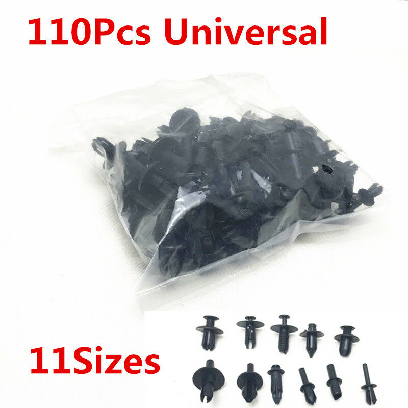 110 Pcs/Package Rivet Trim Clip Fastener for Auto Car SUV Off-Road Pickup Truck