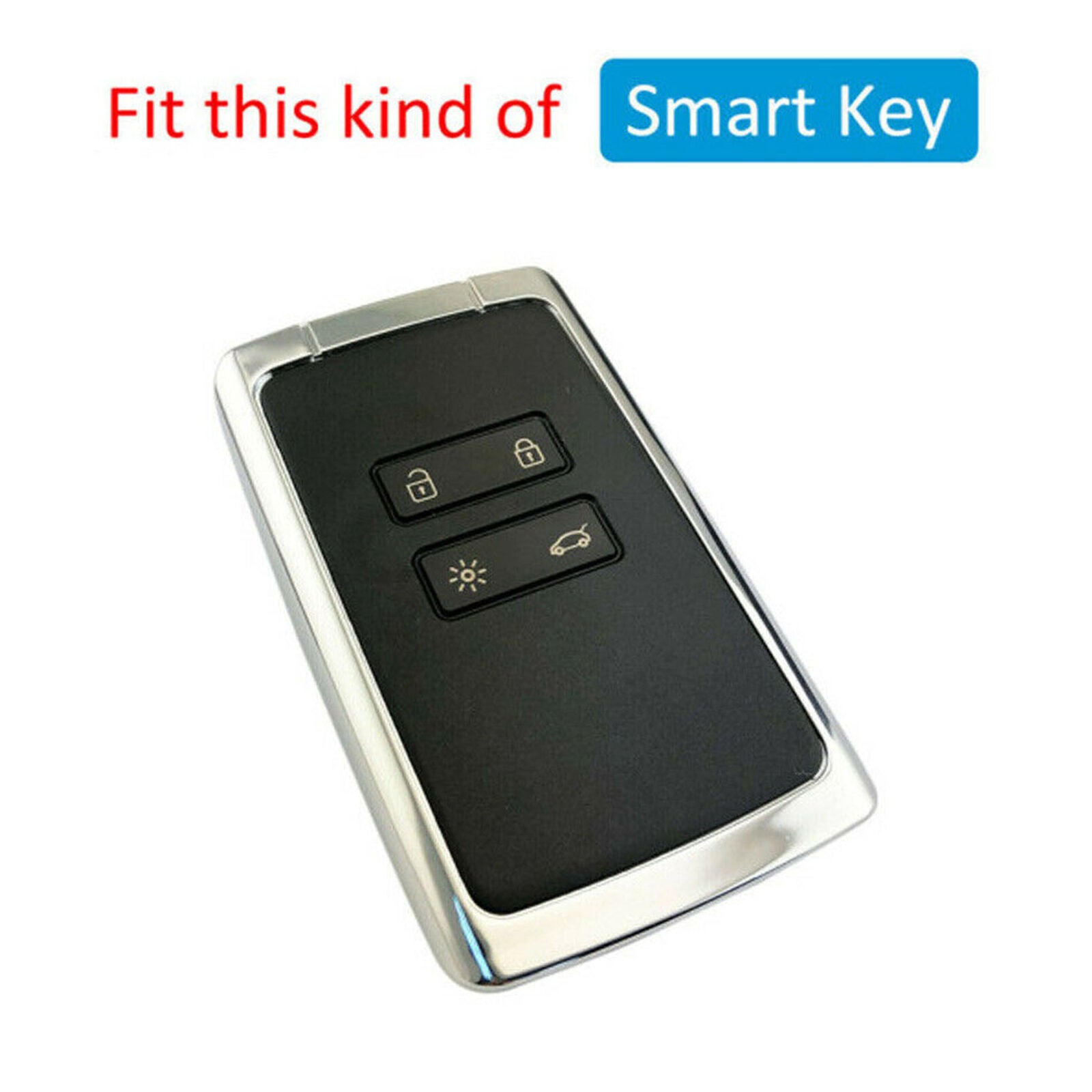 For Renault Kadjar Megane Koleos Carbon Fiber Car Key Cover Fob Case Accessories