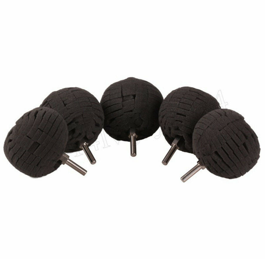 3xSoft Sponge 3" 76mm Buffing Ball Finishing Buff Polishing Pad For Car Polisher