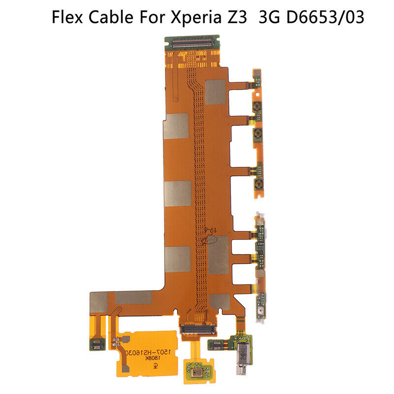 1Pc For Xperia Z3 3G D6653/03 volume buttons microphone power flex cable .l8
