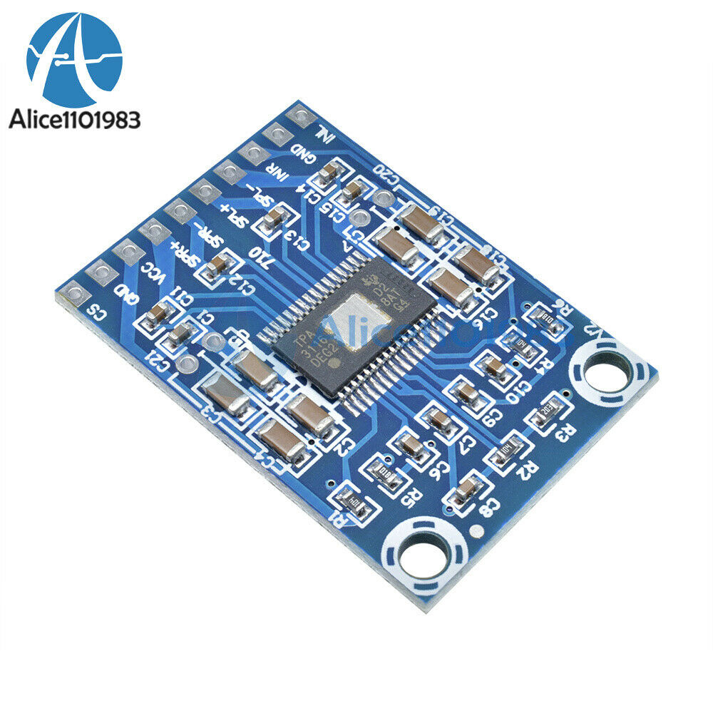 2PCS TPA3116D2 Digital Dual Channel 50W+50W Class D Audio Power Amplifier Board