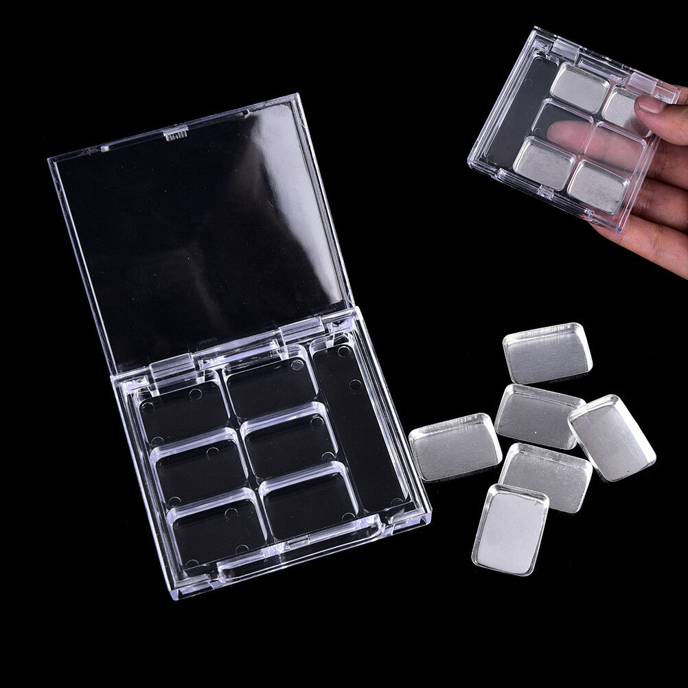 Empty 6Square Grid Eyeshadow Lipstick   Box Case Cosmetic Packing+Palett ouJ Ad