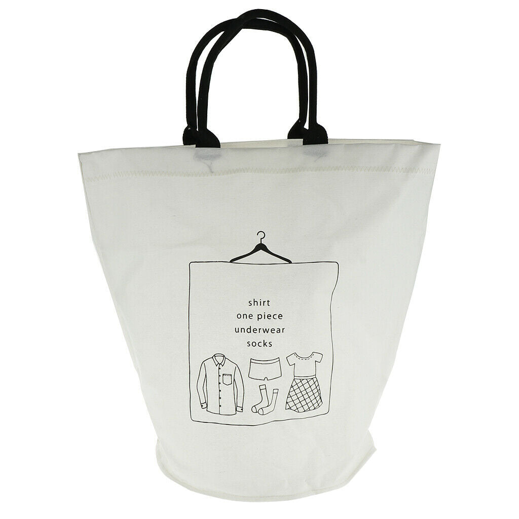 Shopping Tote Bag Shoulder Bag Handbag Grocery Bag Toys Snacks Clutter White