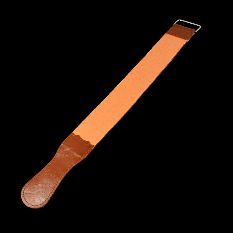 Durable Barber Real Leather Strop Straight Razor Sharpening Shave Shaving Strap