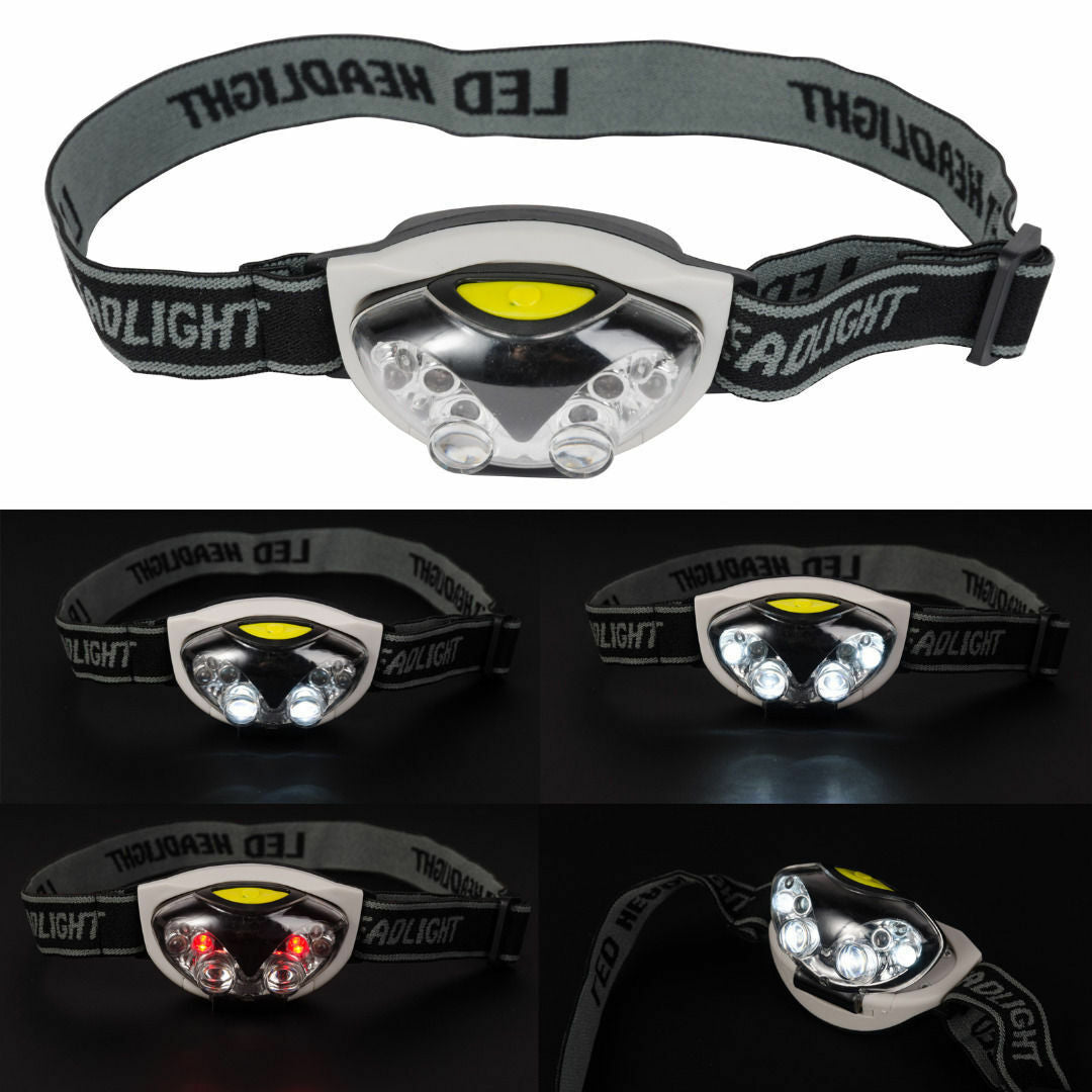 3 Modes Bright 6 LED Head Lamp Light Torch Headlamp Headlight  .Z2lo SJ