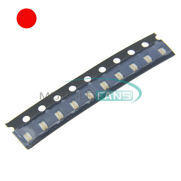 100PCS Super Bright RED Color 0805 SMD SMT LED 1.8-2.2V.