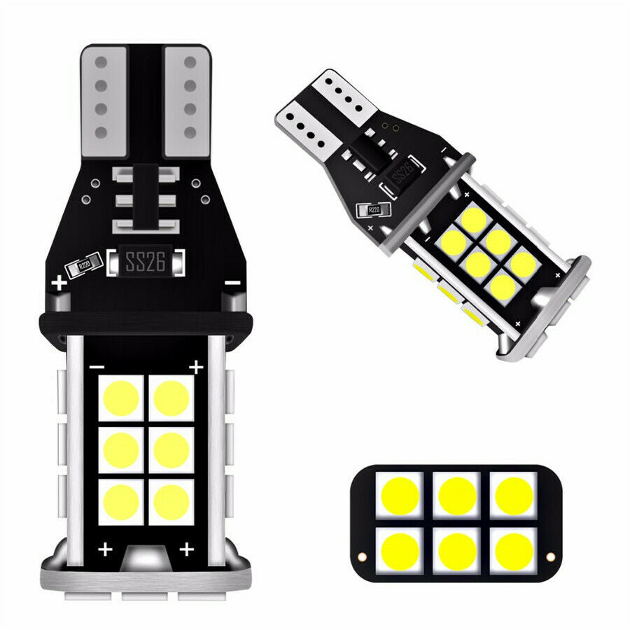 2pc High power T15 3030 SMD CAN-bus Error Free LED bulb For Backup Reverse Light