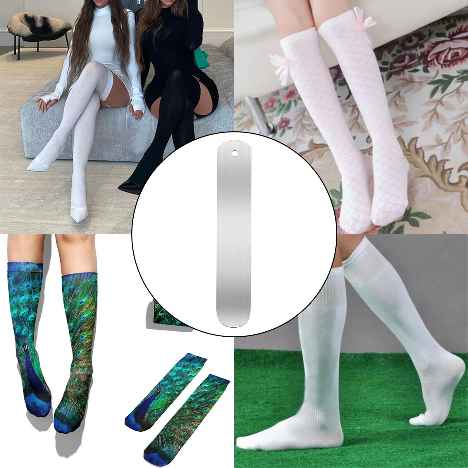 2Pieces Sock Jigs Crew Sock Board Heat Press Transfer Dye Sublimation Socks