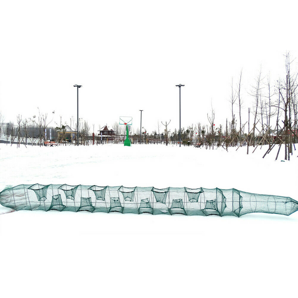 3.5m Nylon Fishing Net Foldable Crabs Catcher Live Fish Net Eel Shrimp Lure N BU