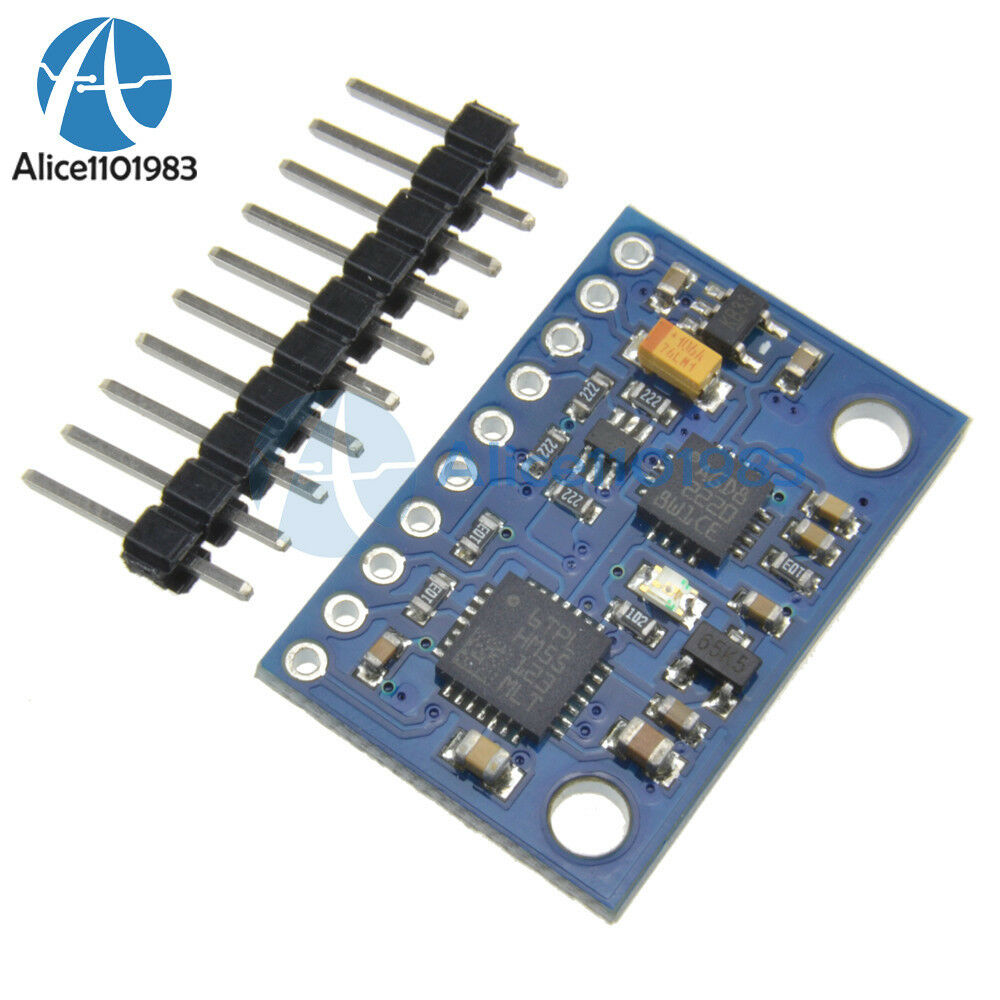 9 Axis Electronic compass Gyroscope Acceleration Module LSM303DLH  L3G4200D