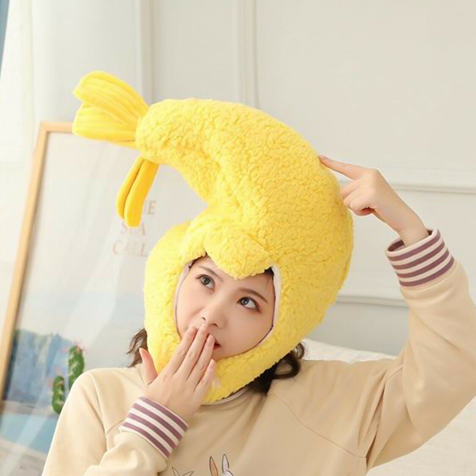 Cozy Hat Lobster Prawn   Costumes Fancy Dress Headwear Party Photograph Props