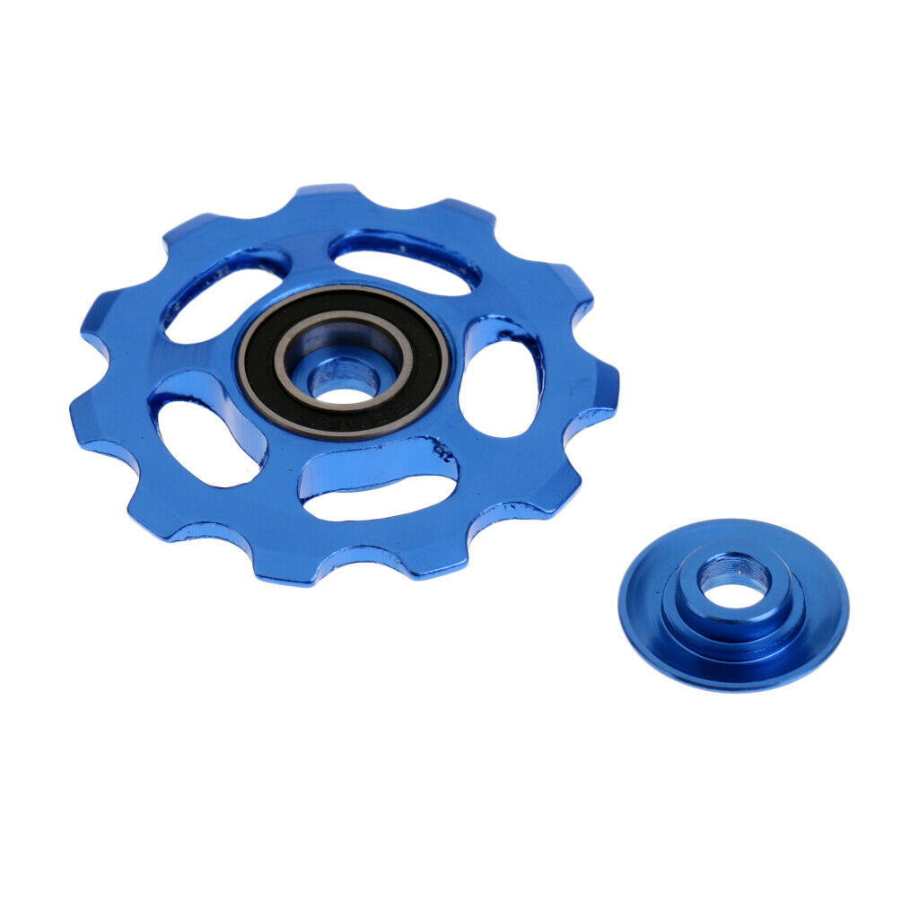 Aluminium Alloy Road Bike Jockey Wheel Rear Mech Derailleur Pulley 11T Blue