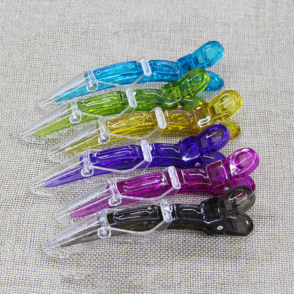 10X Sectioning Alligator Hair Clamp Clips For Hairdressing Salon Styling ASP.DD