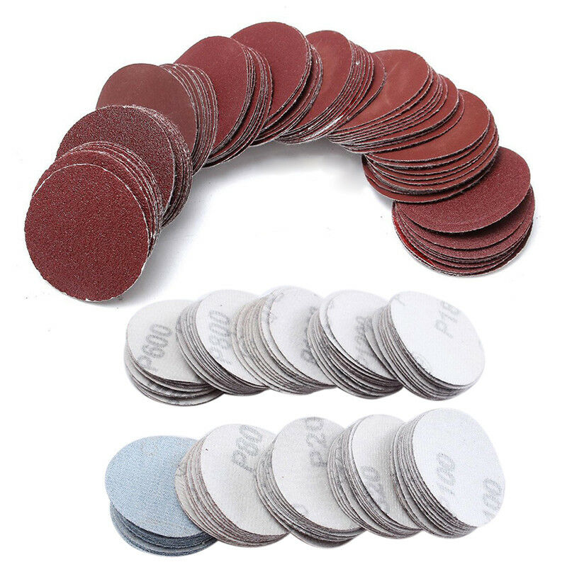100pcs 3inch 75mm Mixed Grit Discs Sanding Auto Car Polishing Pads Sandpaper Kit
