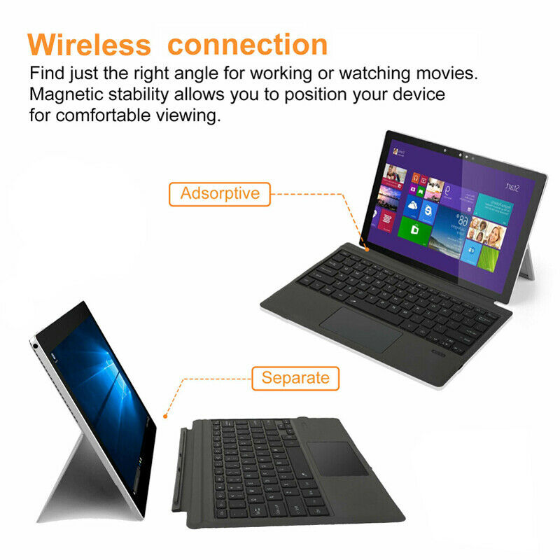 7 Color Wireless Cover Magnetic Keyboard for Microsoft Surface Pro 3/4/5/6/7