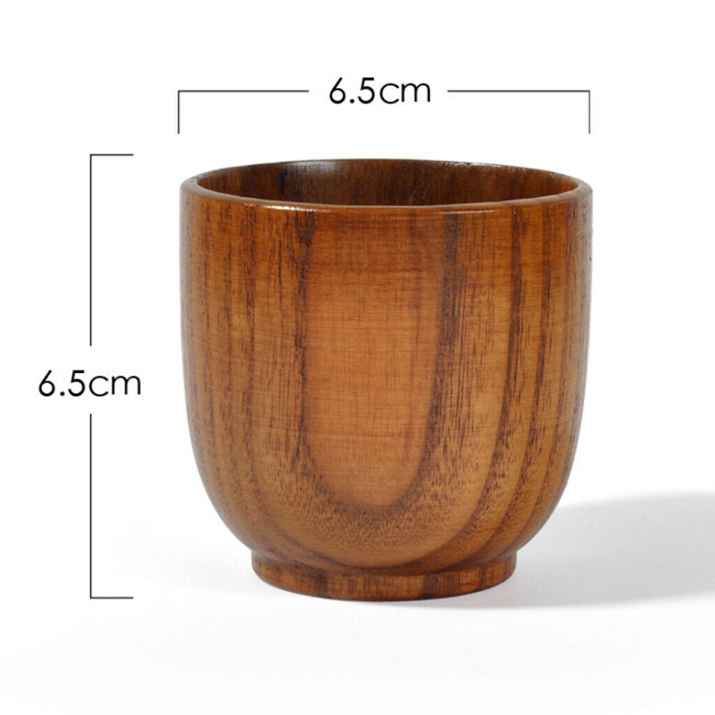 105ml Handmade Small Wooden Tea Cup Primitive for Juice Milk Japanese Style
